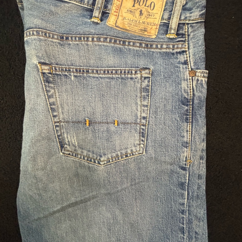 Polo by Ralph Lauren Men's Light Blue Relaxed Jeans